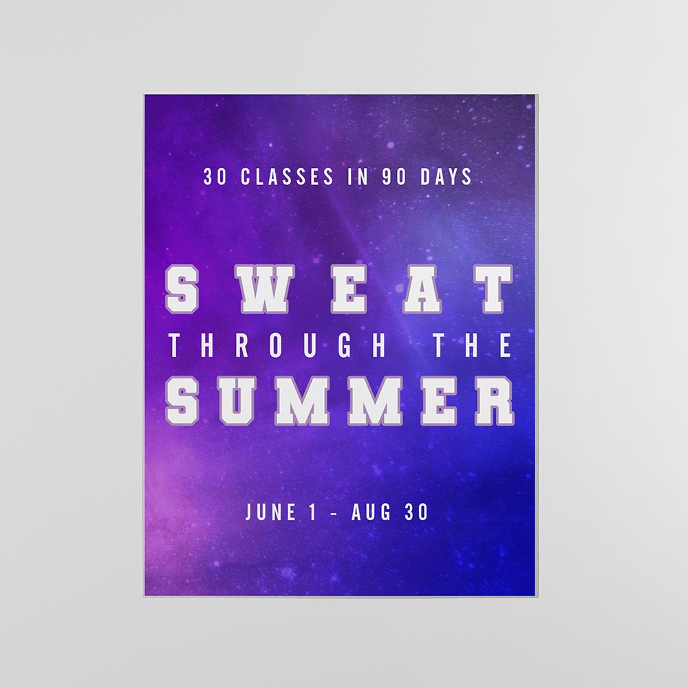 SC Sweat Through Summer Poster